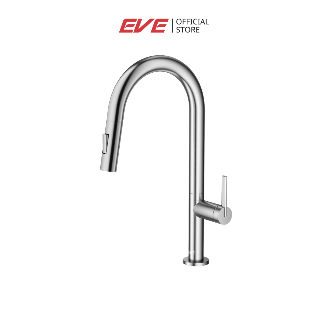 ก๊อกซิงค์สำหรับอ่างล้างจาน EVE MODI STAINLESS STEEL ก๊อกน้ำผสม ร้อน/เย็น - สีเงิน